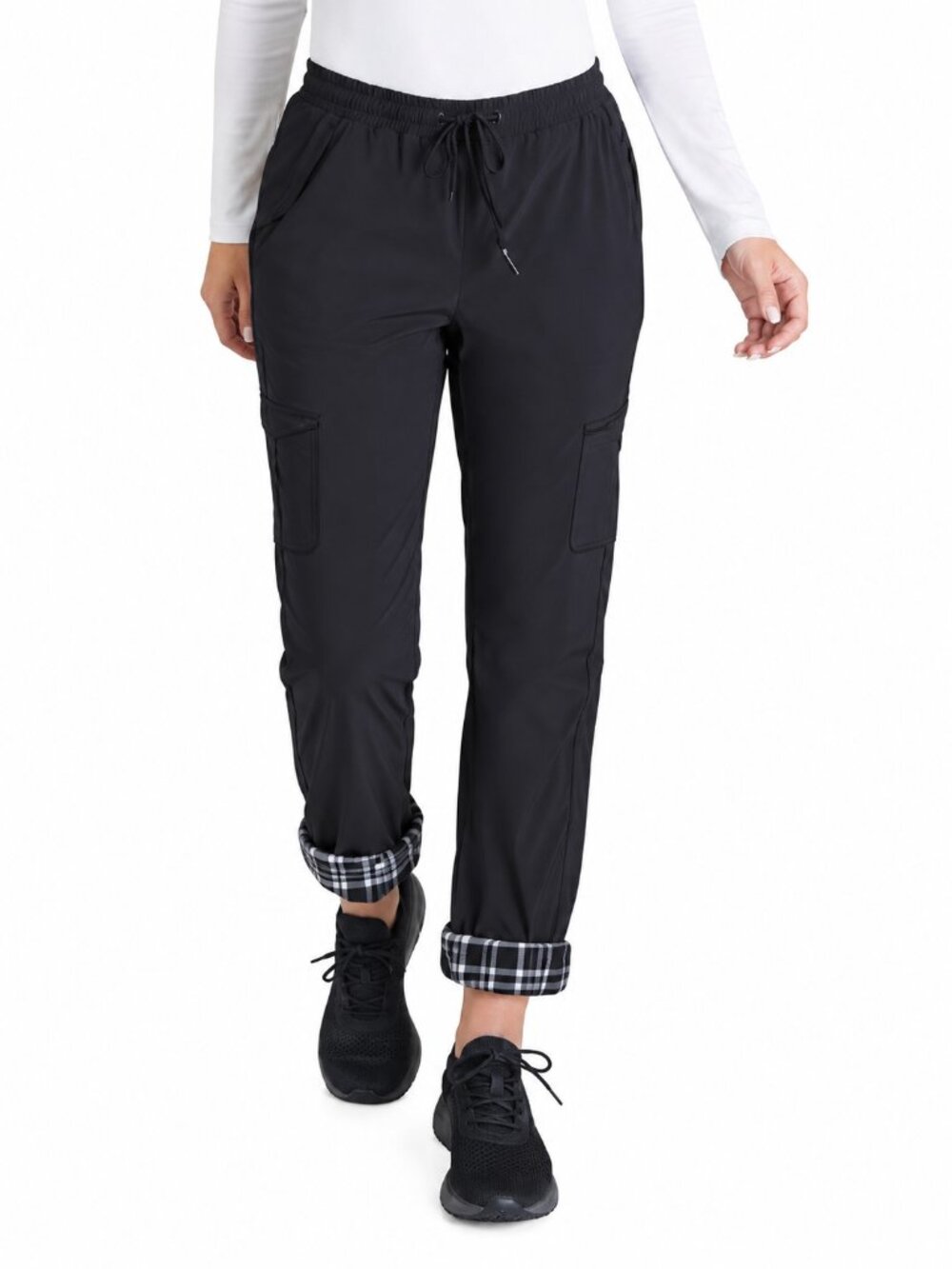 EDDIE BAUER Flexion Polar Fleece-Lined StormRepel DWR 30" Pants Black Small Fall